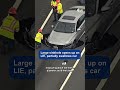 Sinkhole on Long Island Expressway closes lanes, leaves car stuck | NBC New York