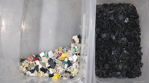 Using color sorting machine to sort plastic.new belt type color sorter.