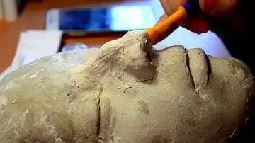 Special FX basic plasticine nose sculpting, molding with