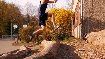 Parkour - balance training and precision jumps
