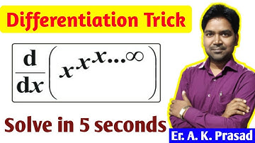 Differentiation Shortcut - 4, Differentiation of Infinite series, Derivative Trick, JEE Main & NDA