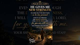 🌙 God's Promise for Tonight Psalm 23 #GodsPromise #Faith #Jesus #BibleVerse #Shorts
