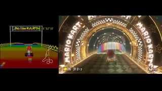 Mario Kart 8 VS Mario Kart 64: All Retro N64 Tracks