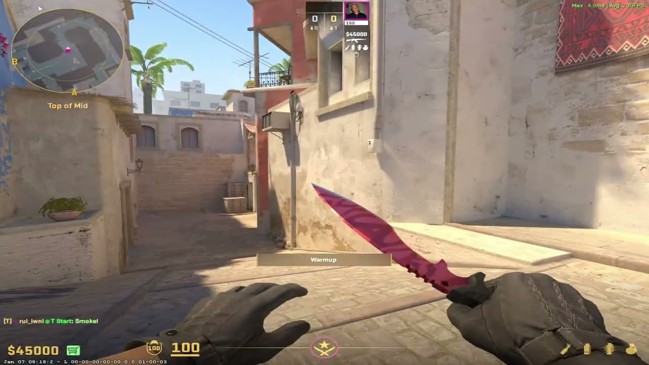 Insta smokes on window  - Mirage CS2