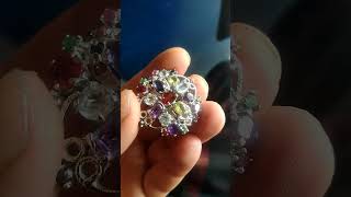 Multi Color Stone Ring #thewalkingdead#motivation #callofdut#rocky#gemstone #music#semipreciousstone