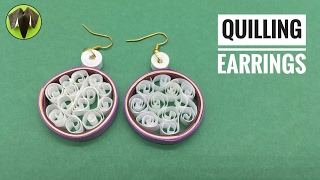 Quilling Earring (Beehive method) - Design 13 - DIY Tutorial from Paper Folds - 825 screenshot 5