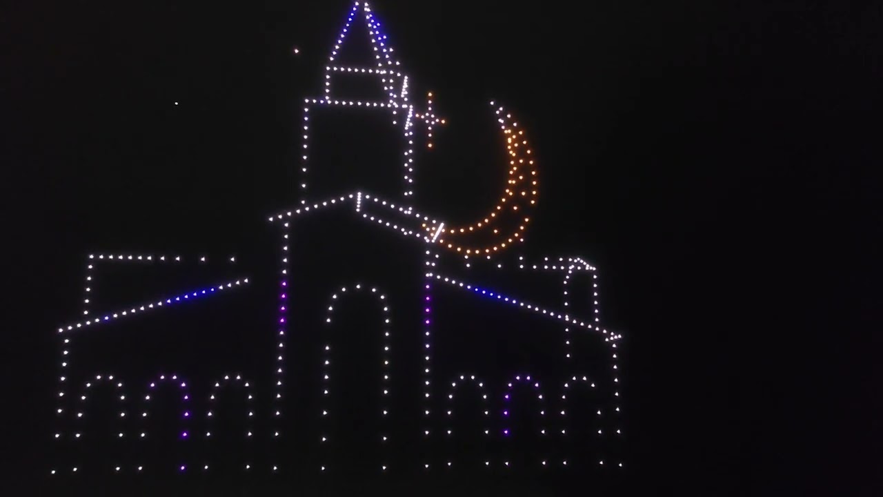 Noche de los drones 2025. Gijón.