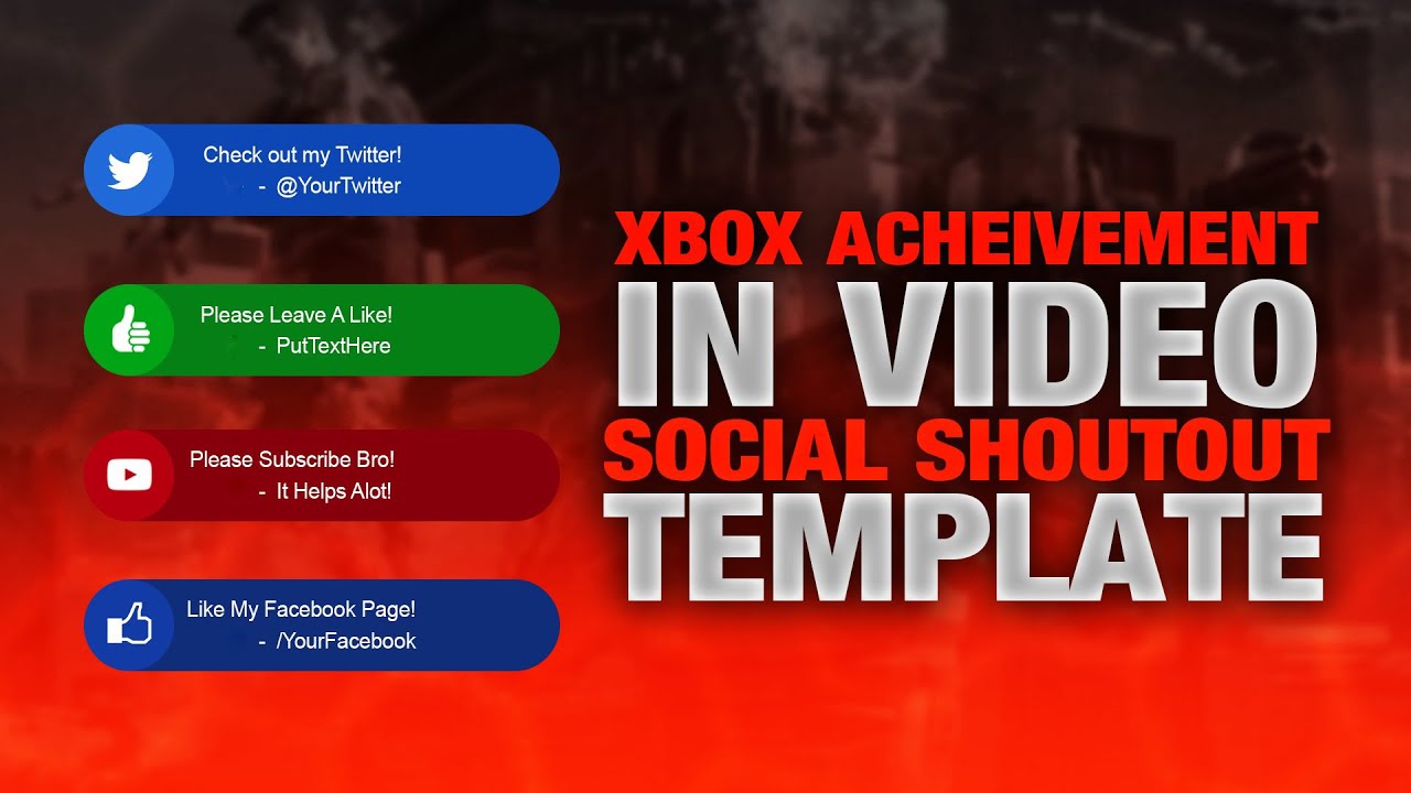 template xbox achievement in video social shoutouts pack twitter xbox achievement template