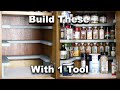 DIY Spice Rack Cabinet Shelves | Free Plan | Beginner Woodworking Project