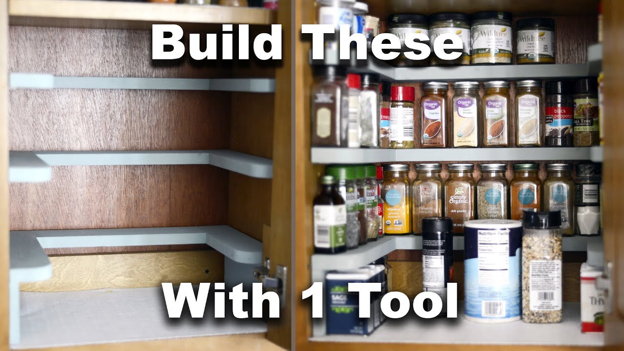 Simple Spice Cabinet Organization