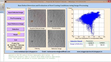 Rust Defect Detection using matlab code