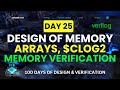 Day 25 – Design and verification of RAM Memory | Use of $clog2 in Memory Design #100daysofDV