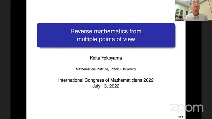 Keita Yokoyama: Reverse mathematics from multiple ...