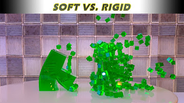 TETRIS Softbody Vs Rigid Body - Simulation