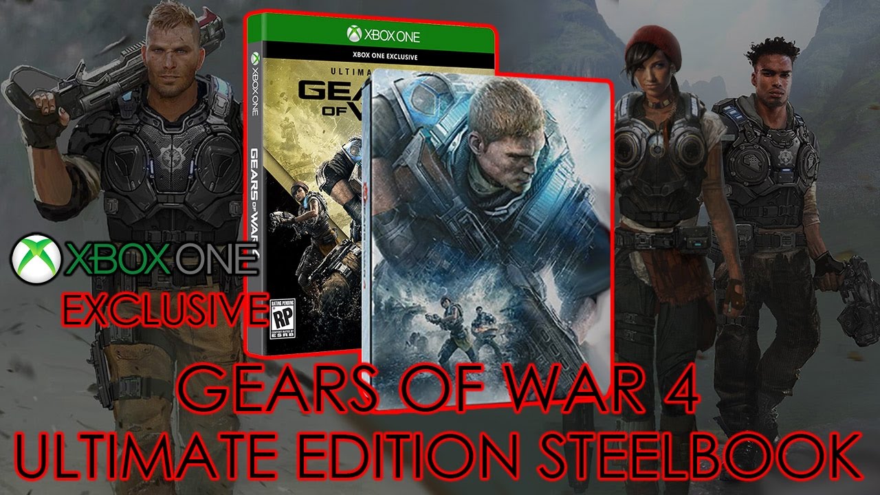 Gears of War 4 [ Ultimate Edition STEELBOOK ] (XBOX ONE) NEW