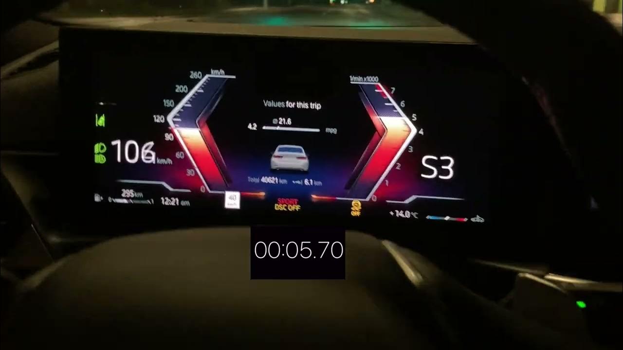 2023 BMW 330i 060mph Acceleration and Sound Mode Comparison YouTube