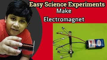 Easy Science Experiments - make electromagnet at home || How to Make an Electromagnet with nail