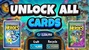 How to UNLOCK all cards in PvZ Heroes | 2025