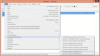 (old) [HD] Encode\/Decode percent encoding (URL encoding) with EmEditor text editor