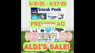 ALDI'S Preview AD for 5/21/25-5/27/25 #camping #swimming #beach #swim #pets #campinglife #pet #camp