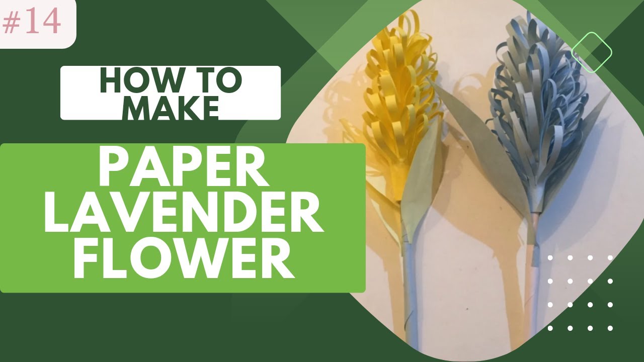 How to make Lavender Paper Flowers Lavender Flower Origami Easy (DIY