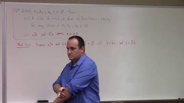 Abstract Algebra: L4, divisibility, gcd, euclid