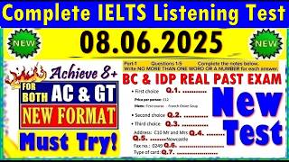 IELTS LISTENING PRACTICE TEST 2025 WITH ANSWERS | 08.06.2025
