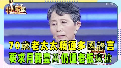 70歲老太太來求職，精通多國語言，要求月薪壹萬仍遭老闆瘋搶 #非妳莫屬 #塗磊 #張紹剛 #求職 - 天天要聞