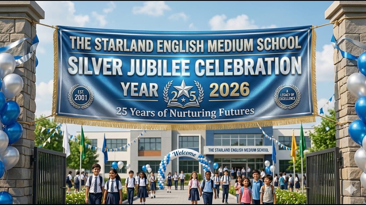 The Starland English Medium School (H.S) At the end of Silver Jubilee