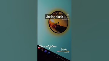 Analog clock using html,css,javascript #html #html5 #css #javascript