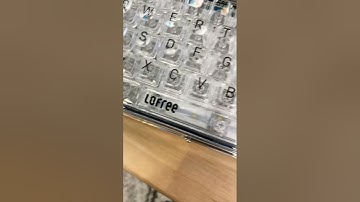 Unboxing the TRANSPARENT KEYBOARD! - Lofree 1%