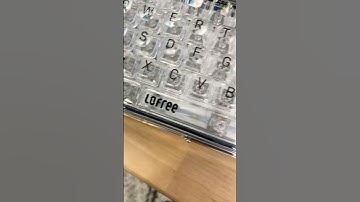 Unboxing the TRANSPARENT KEYBOARD! - Lofree 1%