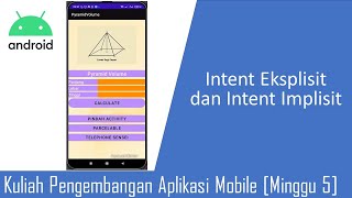 Intent Eksplisit dan Intent Implisit Pada Android [Android Studio: Kotlin]