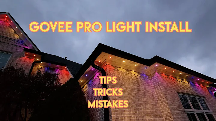 Govee Pro Permanent Outdoor LED Light Install - Tips and Tricks From My Install - Two 200' Strands