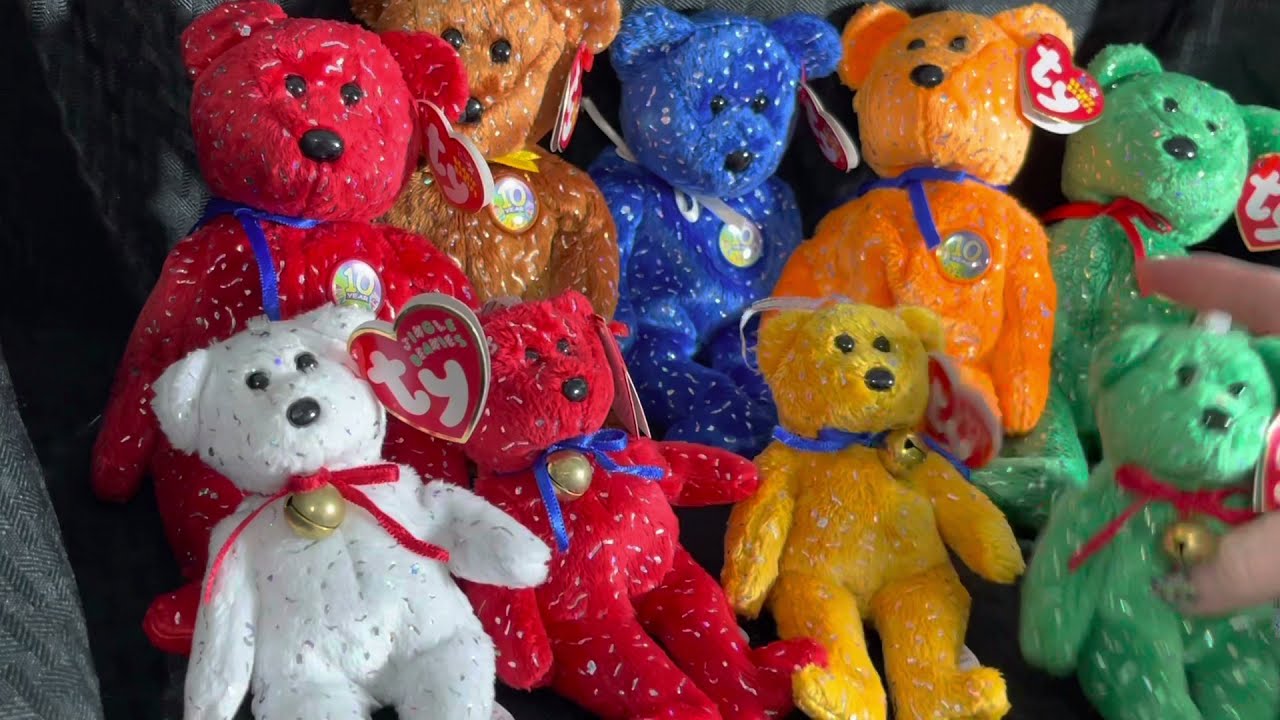 Decade Bears & Jingle Beanie Babies • Happy New Year 2022 ! 