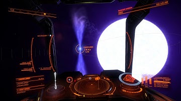 Elite Dangerous Crazy White Dwarf Blue Star Binary Exploration
