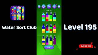 🎮 Water Sort Club Level 195 Walkthrough | Fun Liquid Sorting Game 💧 | SolutionGuruji