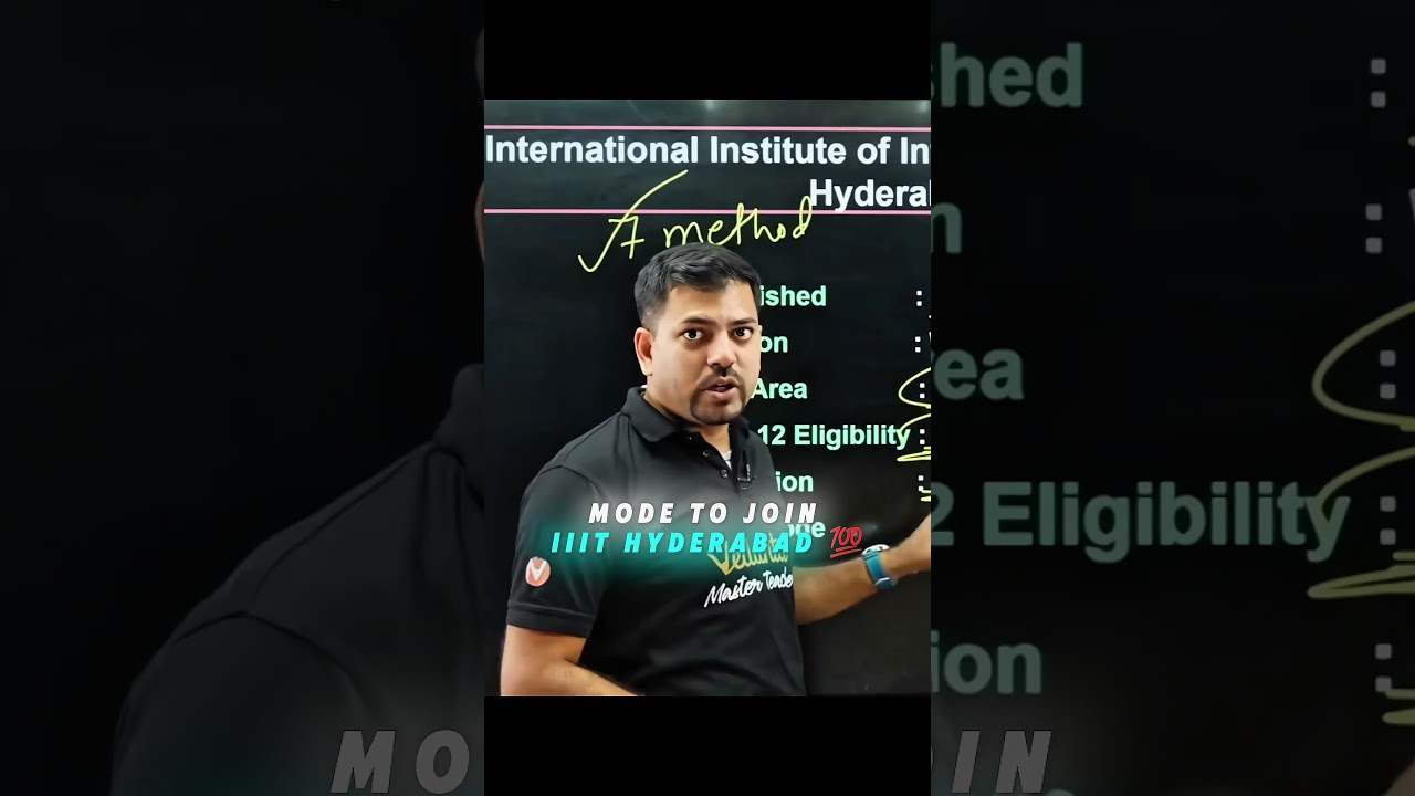 iiit hyderabad admission truth 🚨 7 ways to enter