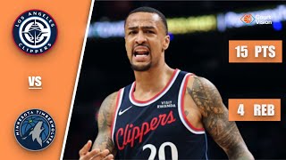 John Collins - 15 Points, 4 Rebounds vs Timberwolves - 2025-26 Regular Season