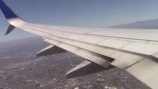 United 737 SFO SNA Santa Ana Orange County Landing