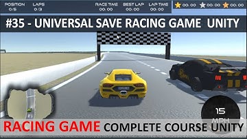 Universal Save Loading Scenes With Lap Counts #35 | Car Racing Game Complete Course Unity 3d