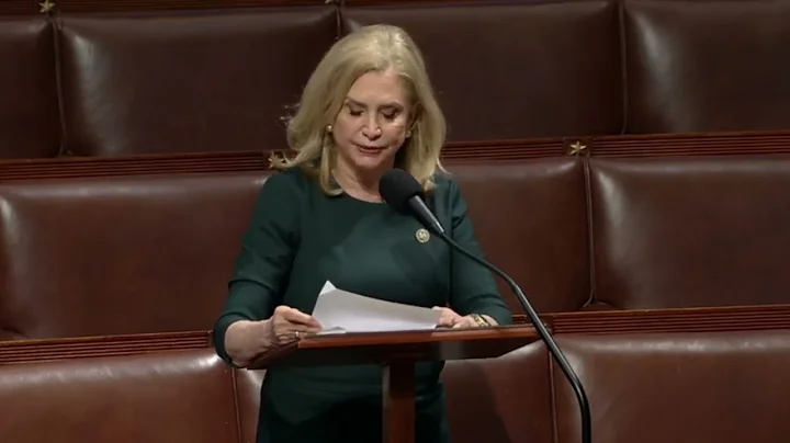 Chairwoman Maloney's Floor Speech: Postal Service ...