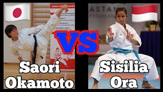 Saori Okamoto (JPN) Vs Sisilia Ora (INA) - WKF Premier League 2018 - Kata Female Individual