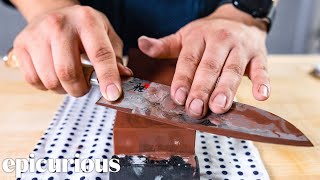 How A Master Knife Sharpener Restores Broken Knives | Epicurious