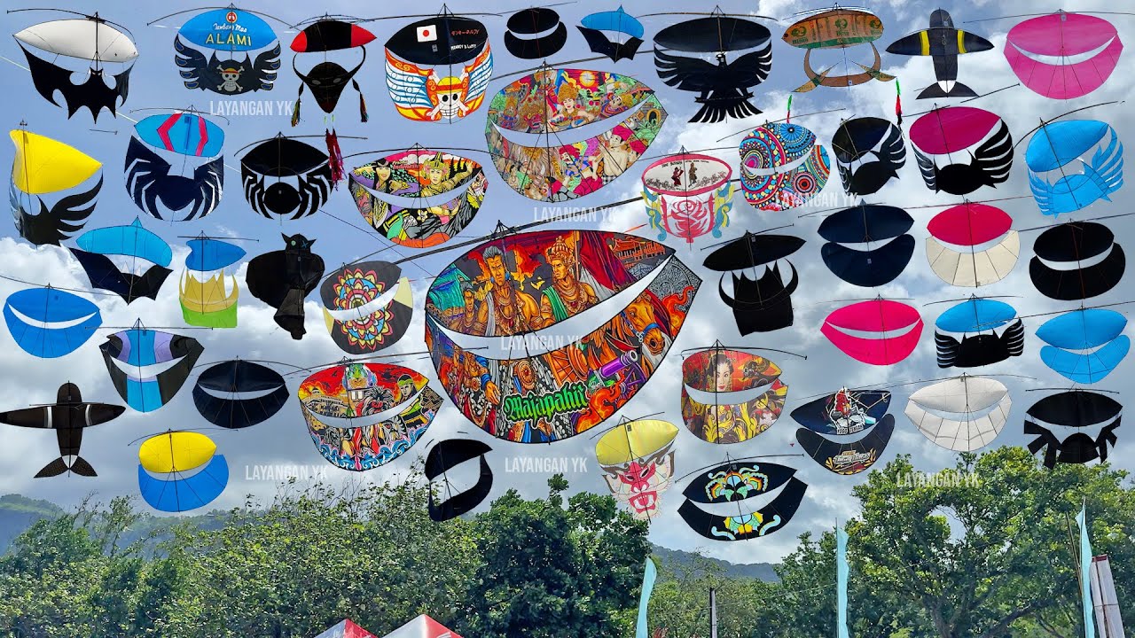 Banyak Peserta! Festival Layangan Gapangan Motif dan Gapangan Polos di Pantai Telengria Pacitan 2025