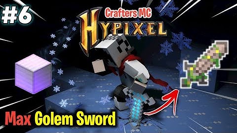 #6 I Made Max Golem Sword in Craftes Mc Skyblock | Hypixel Server For Minecraft Pe 1.19