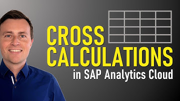 Cross Calculations in SAP Analytics Cloud