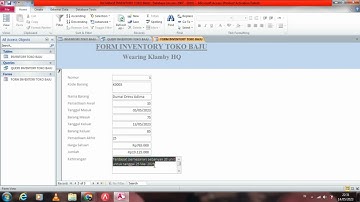 Tutorial Membuat Database Produksi Menggunakan Microsoft Access