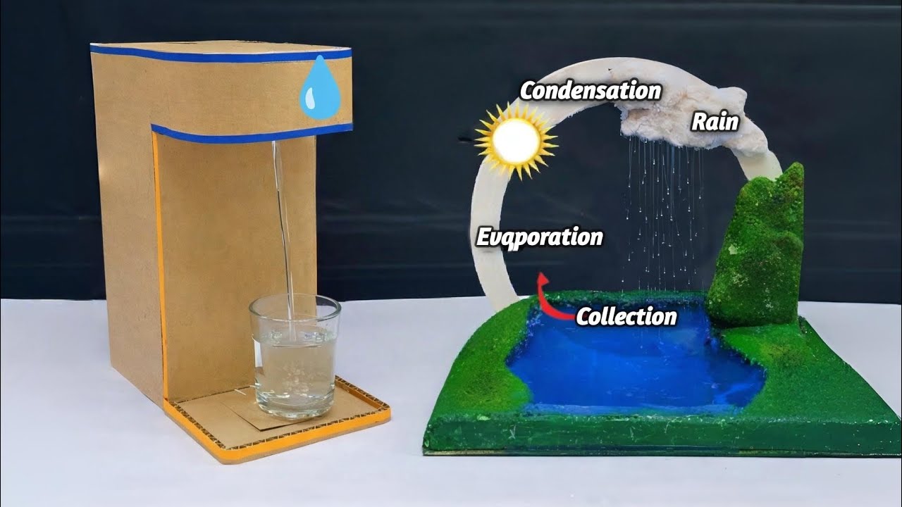 DIY Automatic Water Dispenser and Water Cycle From Cardboard | Easy & Cool Project