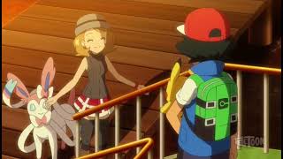 serena and ash finally meet in the new pokemon journeys 🥹💕🌸🦶🏻💞 - English Dub! 🧋💕🌸